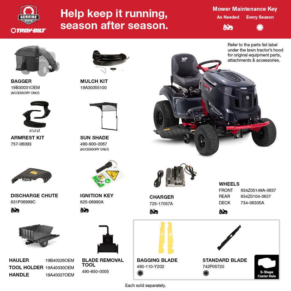 Super Bronco 42E XP 56V MAX 42 Battery Powered Brushless Riding Mower Troy Bilt US